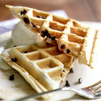 Chocolate Chip Waffles Recipe | MyRecipes image