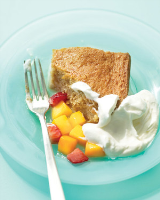 Tres Leches Cake with Rum-Fruit Topping Recipe | Martha ... image