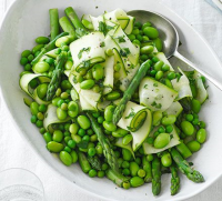 Warm spring vegetables recipe | BBC Good Food image