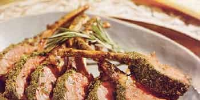 Rosemary-Pesto Lamb Rack Recipe | Epicurious image