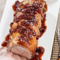 Roast Pork with Cranberry Glaze Recipe | Allrecipes image