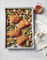 Honey-Mustard Baked Salmon with Vegetables | Southern Living image