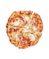 Ham, Cheddar, and Apple Pizzas Recipe | Real Simple image