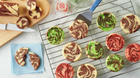 3-Ingredient Holiday Chocolate Swirl Sugar Cookies | Just ... image