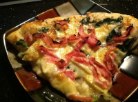 APPLE CHEDDAR SPINACH PIZZA W/HAM ... - Just A Pinch Recipes image
