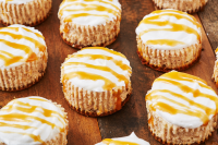 Mini Eggnog Cheesecake Recipe - Delish.com image