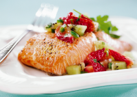 Salmon with Fruit Salsa | Better Homes & Gardens image