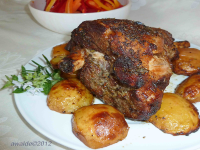 Greek Roast Leg of Lamb with Potatoes Recipe - Food.com image