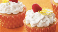 Raspberry-Filled Lemon Cupcakes Recipe - BettyCrocker.com image