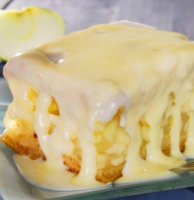 Apple Cake with Vanilla Sauce - Recipes - Faxo image