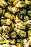Roasted Brussels Sprouts Recipe with Honey Balsamic Glaze image