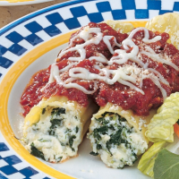 MANICOTTI FILLING WITH SPINACH RECIPES