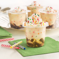 Birthday Cake Pudding Cups | Ready Set Eat image