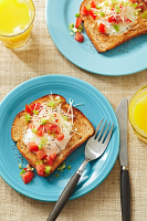 Fried Egg Toast with Tomatoes | Better Homes & Gardens image