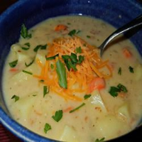Veggie Cheddar Soup Recipe | Allrecipes image