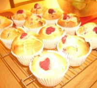 Raspberry & Chocolate Muffins | BBC Good Food image