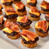 Mini Bacon Cheeseburger Bites | Just A Pinch Recipes image