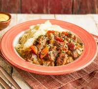 Slow cooker pork casserole recipe | BBC Good Food image