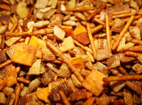 Spicy Trash Snack Mix | Just A Pinch Recipes image