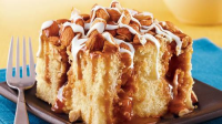 Caramel Almond Poke Cake Recipe - BettyCrocker.com image