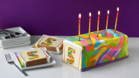 Rainbow Tie-Dye Surprise Cake Recipe - Tablespoon.com image