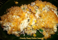 ~ Crunchy Cheesy Chicken Casserole ~ | Just A Pinch Recipes image
