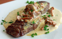 Pavés du Mail ( Pan-Fried Steaks with Mustard Cream Sauce ... image