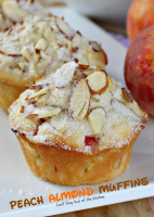 Peach Almond Muffins – Can't Stay Out of the Kitchen image