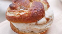 Pretzel-Caramel Ice Cream Sandwiches Recipe - Tablespoon image
