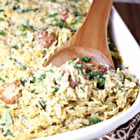 Easy Meatball Orzo Casserole — Let's Dish Recipes image