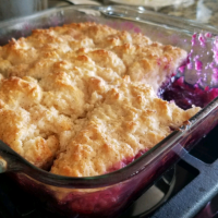 BLUEBERRY COBBLER FOR TWO RECIPES