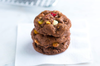 Easy Chocolate Cookies with Dried Fruit and Nuts image