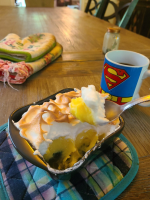 Keto Crustless Lemon Meringue Pie | Get Along Home image