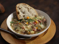 Ham, Bean and Bacon Soup with Sauerkraut Recipe | Rachael ... image