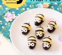 Bumblebee Oreo Cookie Truffles With Cream Cheese for ... image