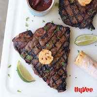 Lime-Marinated Steaks with Chipotle Butter | Hy-Vee image