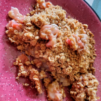 Rhubarb-Peach Crisp Recipe | Allrecipes image