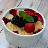 Raspberry and Blueberry Cobbler Recipe | Allrecipes image