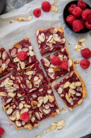 Low Carb Raspberry Pie Bars - KetoConnect image