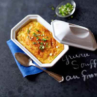 Cheese Grits Soufflé Recipe | Land O’Lakes image