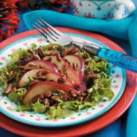 Pecan-Pear Green Salad Recipe: How to Make It image