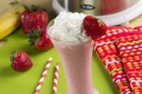 STRAWBERRY SMOOTHIE WITH WHIPPED CREAM RECIPES