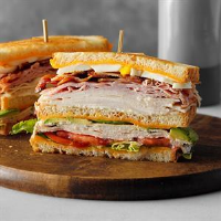 Cobb Salad Club Sandwich Recipe: How to Make It image