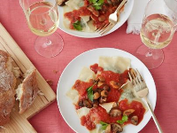 Spinach and Mushroom Ravioli Recipe | Giada De Laurentiis | Food Network image