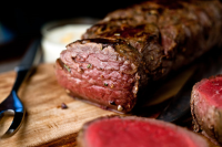 Recipes and Cooking Guides From The New York Times - NYT Cooking - Garlicky Beef Tenderloin With Orange Horseradish Sauce Recipe - NYT Cooking image