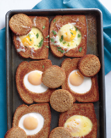 Baked Bull's-Eye Eggs Recipe | Martha Stewart image