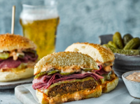 New York deli burger - olivemagazine image
