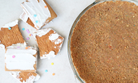 Turn a Gingerbread House into a Crazy-Good Pie Crust ... image