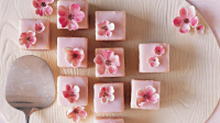 Spring Shower Almond Petits Fours Recipe | Martha Stewart image