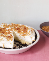 Coconut Cream Pie with Chocolate Crust Recipe | Martha Stewart image